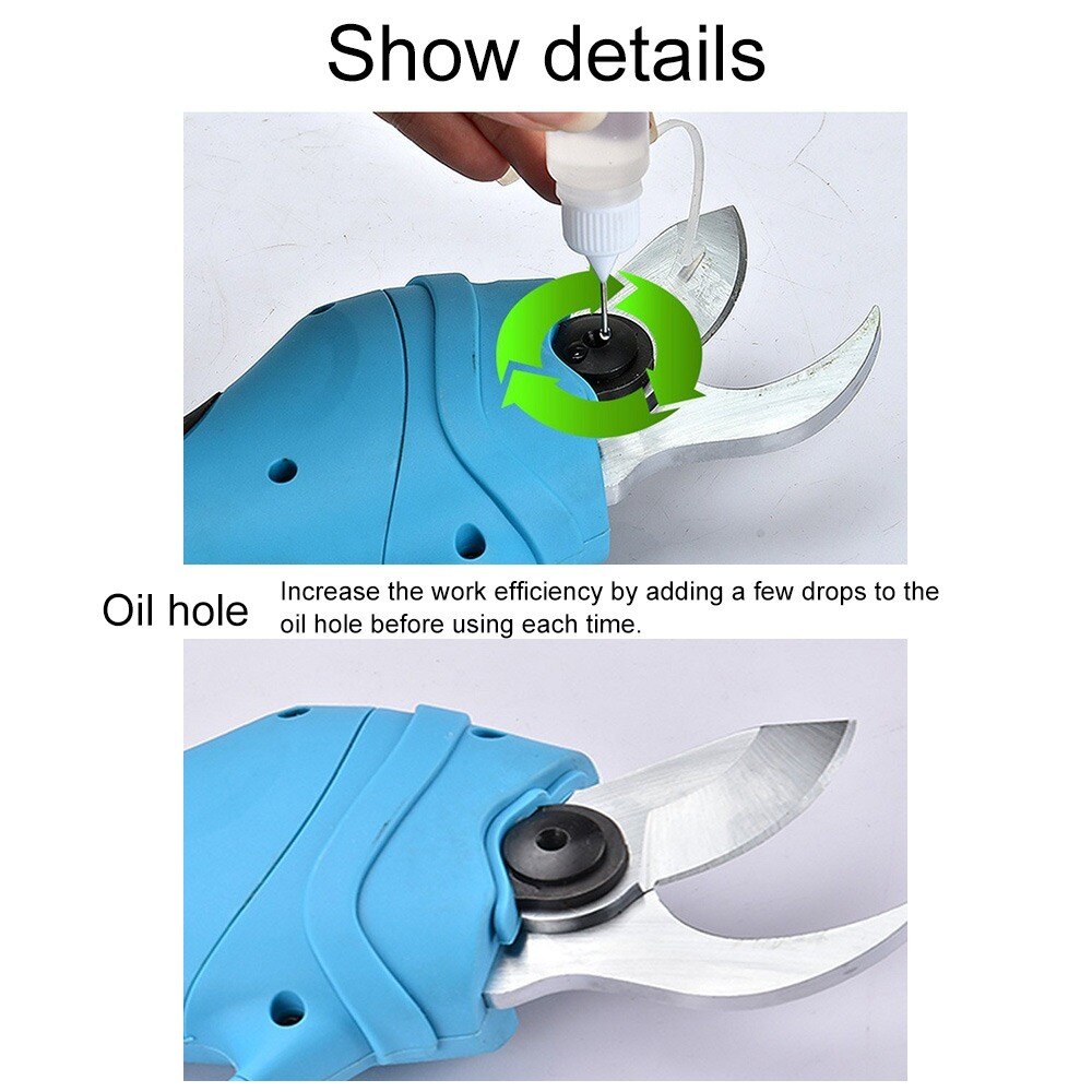 Pruning scissors Electric Gardening Pruning Shear Rechargeable Scissor Fruit Tree Branches Cutter Home Gardening Cutting Tool