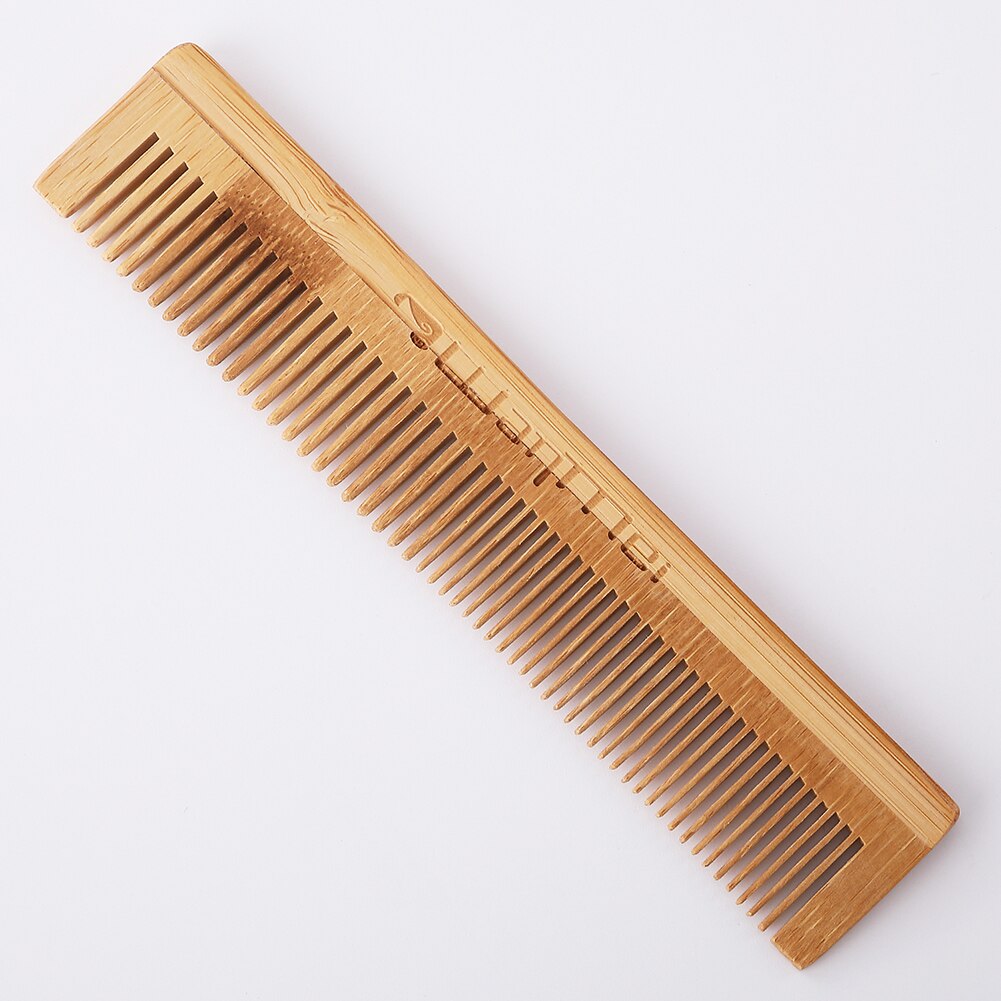 Houten Bamboe Luchtkussen Massage Kam Grove Dubbele Hoofd Platte Kam Wees Staart Kam Professionele Kapsalon Styling Kam