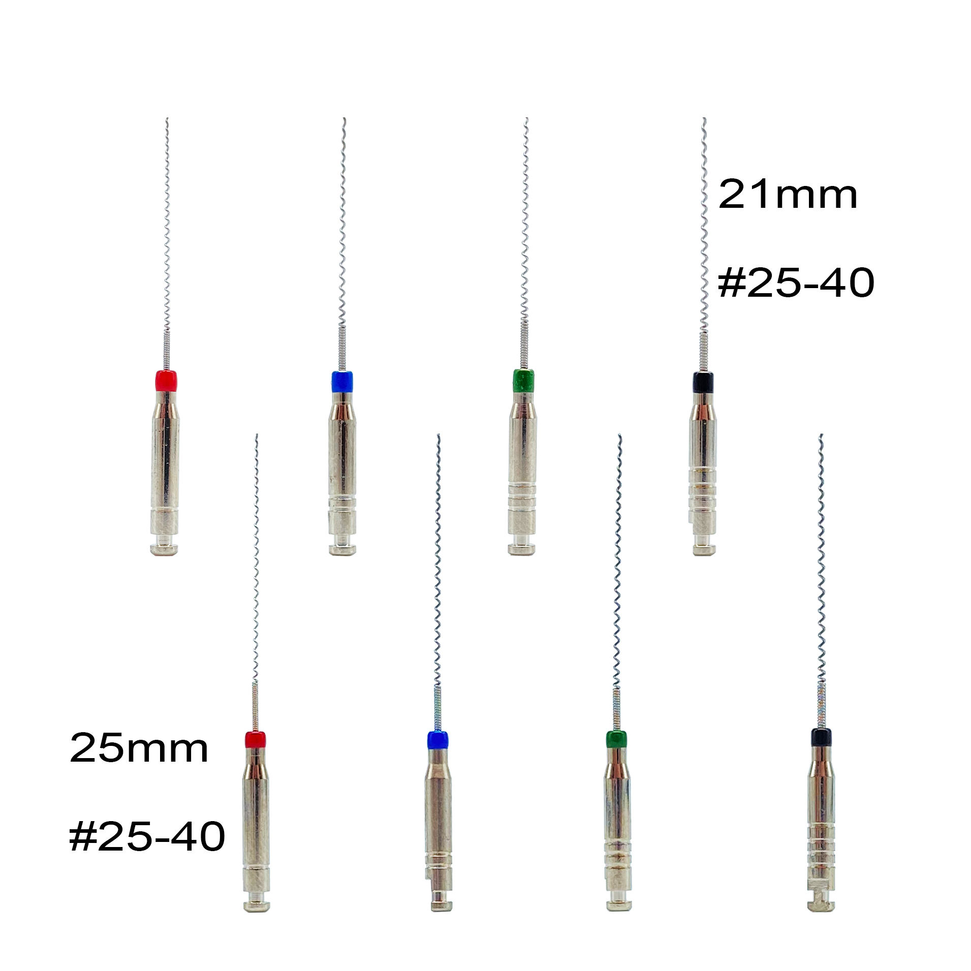 WELL CK 4 unidades/caja 21/25 mm # 25-40 portadores de pasta rotativa Dental relleno en espiral Lentulo surtido de pasta de llenado de motor herramienta de odontología