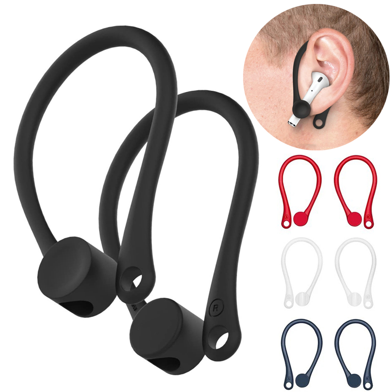 Mini ganchos de auriculares inalámbricos Bluetooth anticaída, soporte Protector de auriculares, gancho de oreja antipérdida deportivo para Airpods 1 2 Air Pods