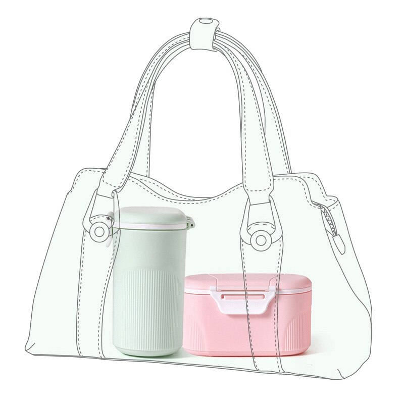 2Pcs Baby Formula Milk Storage Infants Portable Milk Powder Formula Dispenser Food Container Storage Feeding Box for Kids Food P