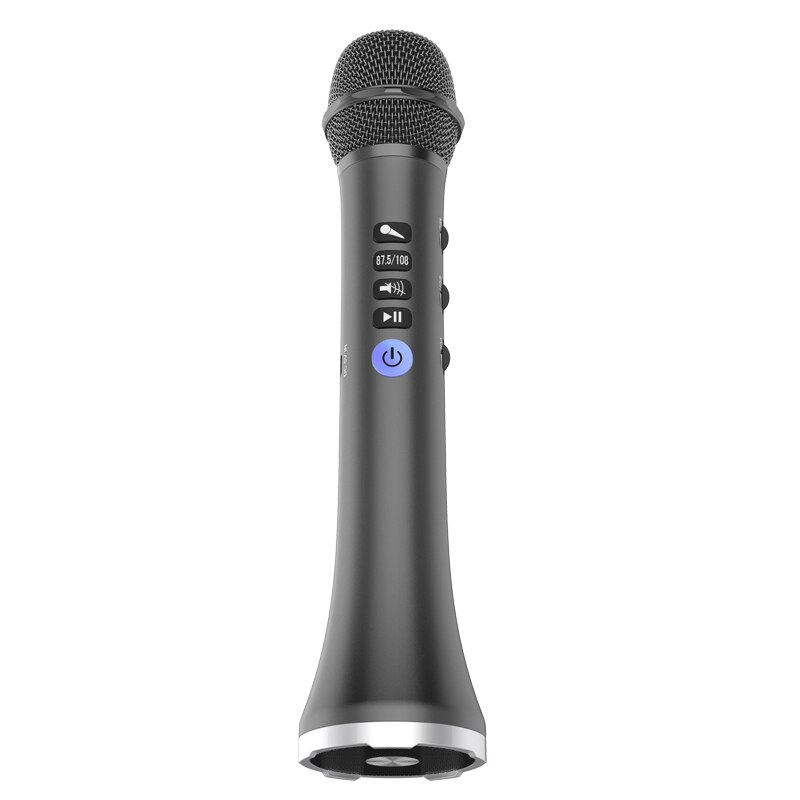 XIAOKOA L-698 Wireless Karaoke Microphone Bluetooth Speaker 2-in-1 Handheld Sing &amp; Recording Portable KTV Player for iOS/Android