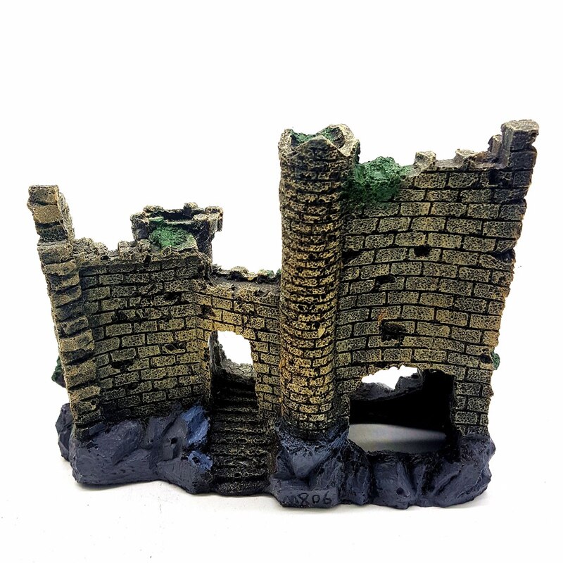 Aquarium ornament kasteel schuilplaats aquarium decoraties grote aquarium decoraties hars handwerk