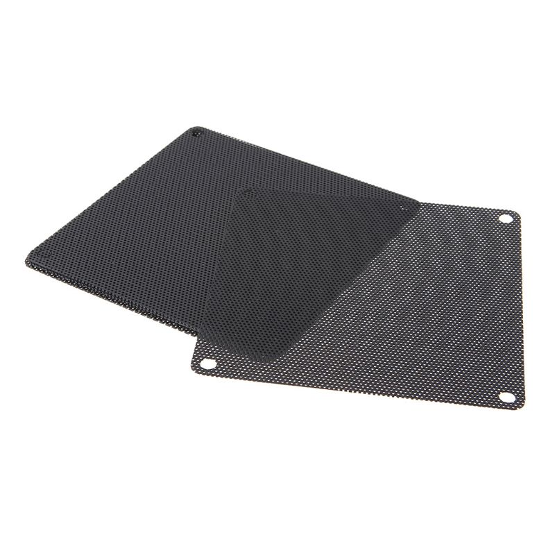 10Stck 120MM PVC Fan Staub Filter PC Staubdicht fallen Cuttable Computer Gittergewebe Abdeckung Schwarz