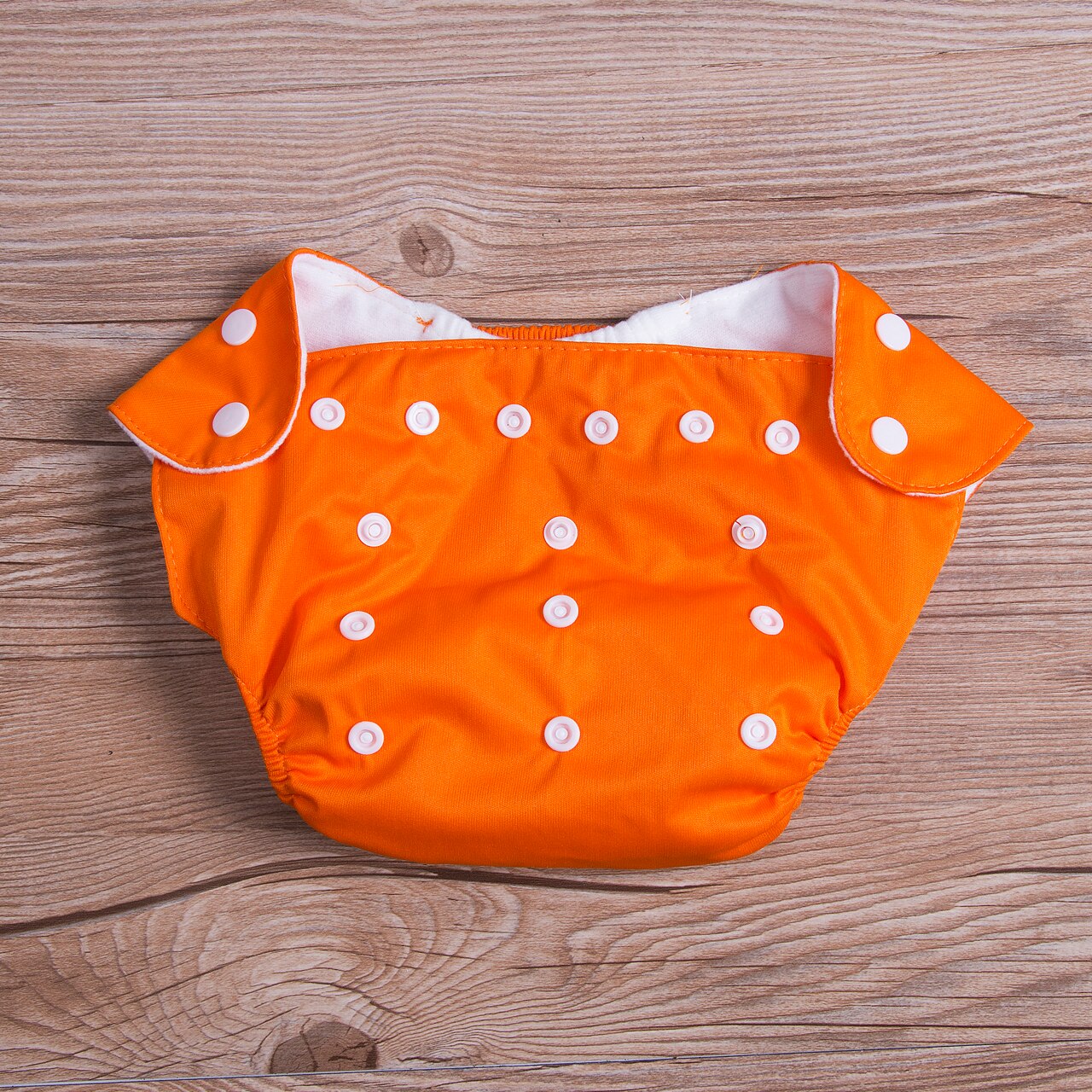 Nyfødt baby ble lomme 1 stk justerbar genanvendelig masse baby børn dreng piger vaskbar klud ble bleer: Orange