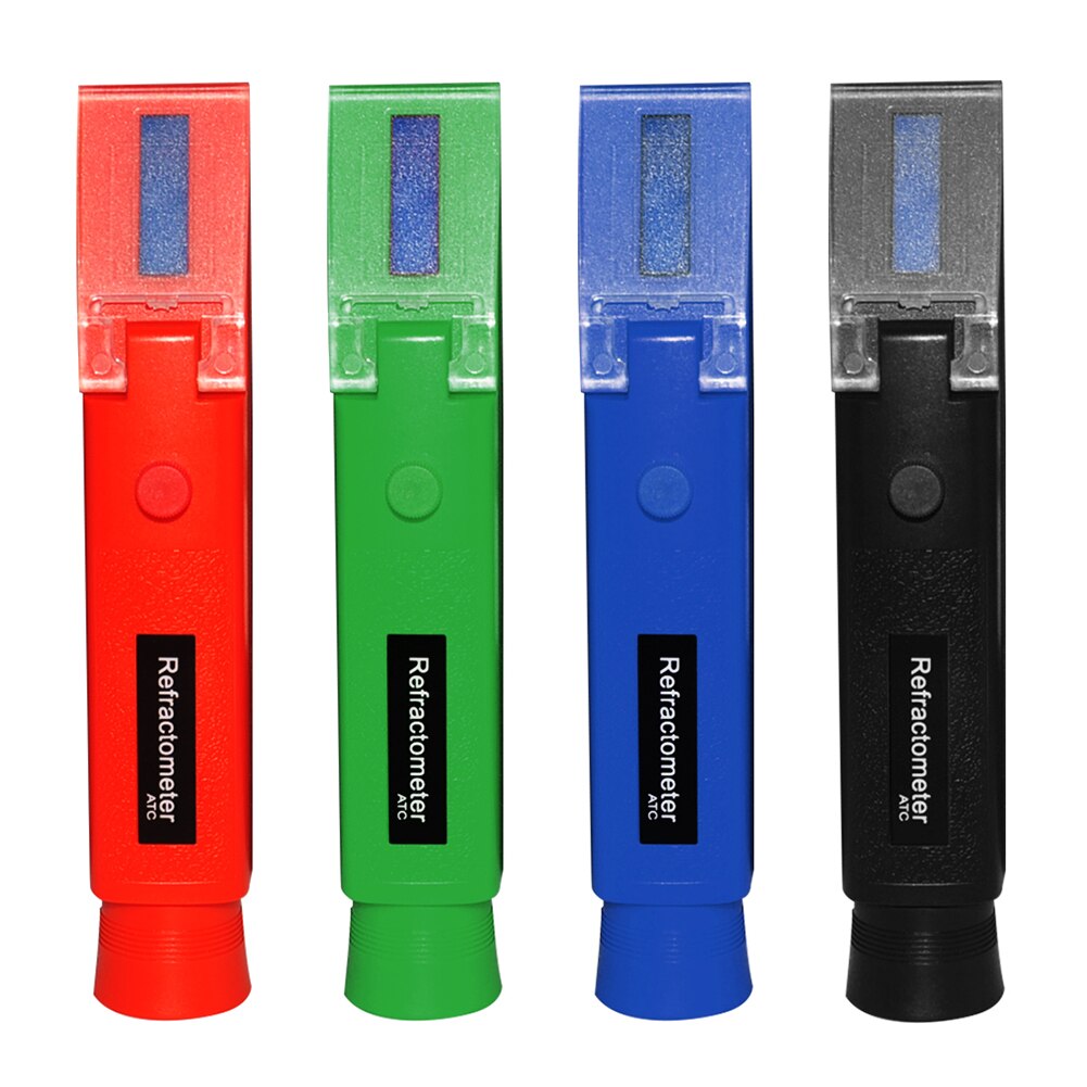 0-32% Measure Range Handheld Brix Meter Candy Concentration Meter Refractometer Optical Sugar Food Beverages ATC Content Tester