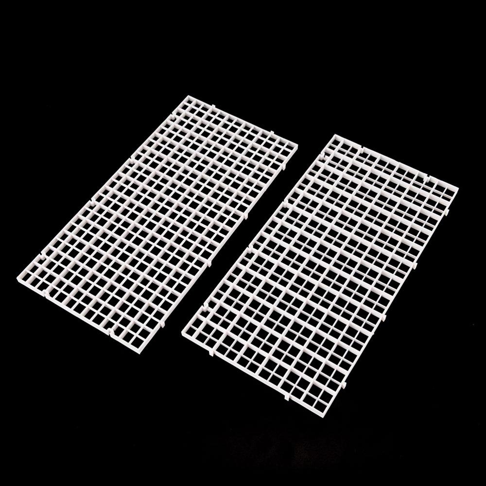 2 stuks duurzame plastic visroosterverdelerhouder aquariumlade eierkist aquariumfilter bodem isolatiepaneel: Gewicht