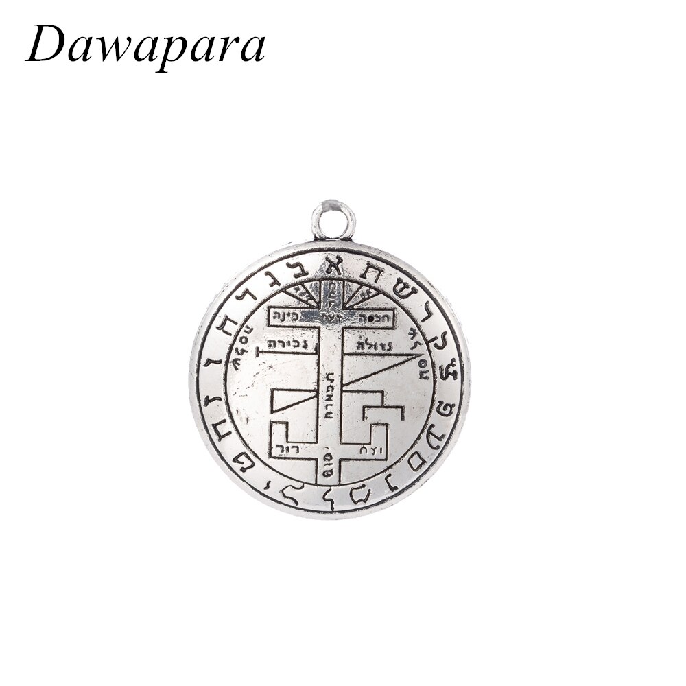 Dawapara Pentacolo di Saturno Talismano Chiave di Salomone messaggio tibetano di fascini e pendenti: HA128196