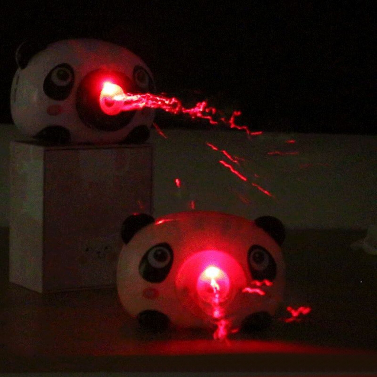 Nette Karikatur Panda bilden Wasserdichte blasiert Kamera mit Bunten Licht Musik Spielzeug