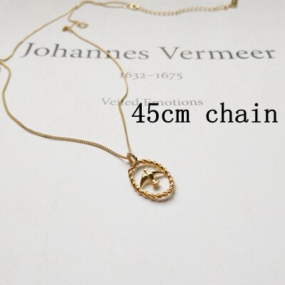 925 sterling silver svala hänge halsband guld vilda svala fåglar halsband för kvinnor svälja smycken berlocker: 45cm kedja