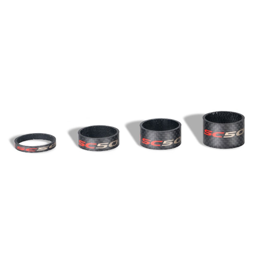 TOSEEK Full Carbon Fiber 5/10/15/20/25mm Bike Front Fork Washer Stem Washer Ring MTB Bike Headset Spacers Bicycle Parts: Matte