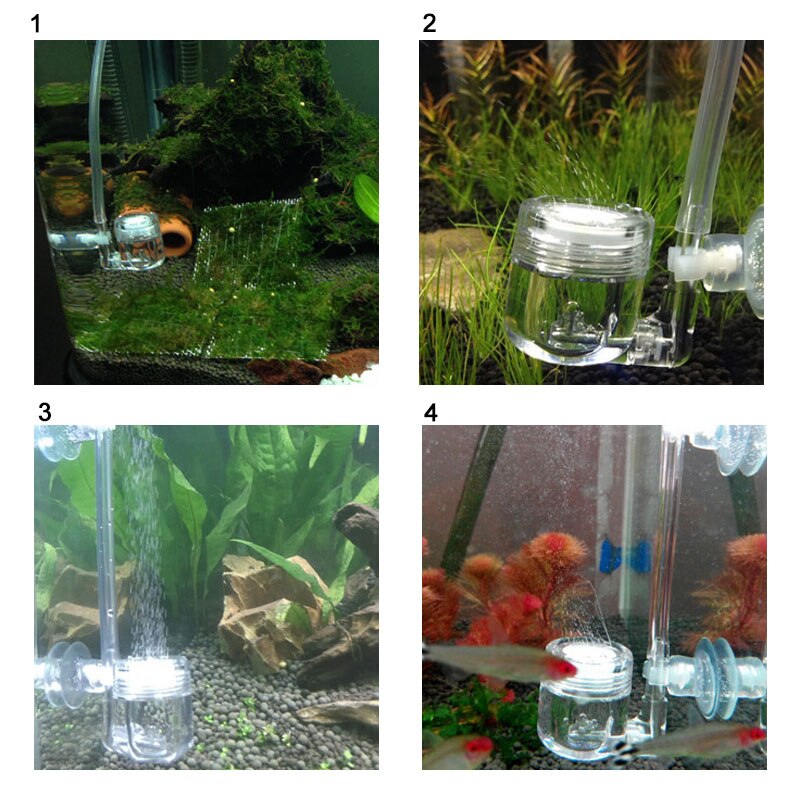 Diy CO2 Diffuser 4 In 1 CO2 Systeem Terugslagklep Raffinaderij Geplant Aquarium Bubble Teller Aquarium Plant