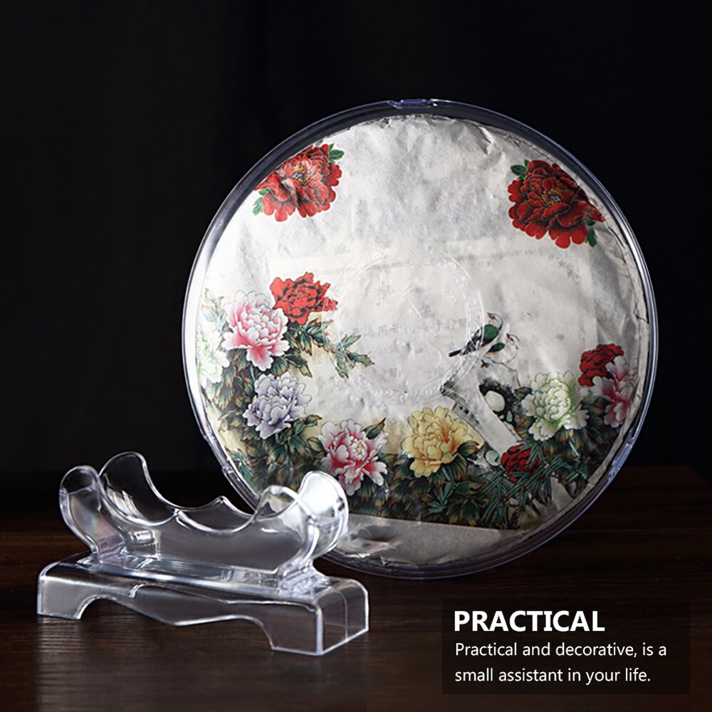 1pc Tea Display Stand Plastic Tea Holder Rack Tea Collection Box Decorative Tea Case for Shop Office Desktop Home