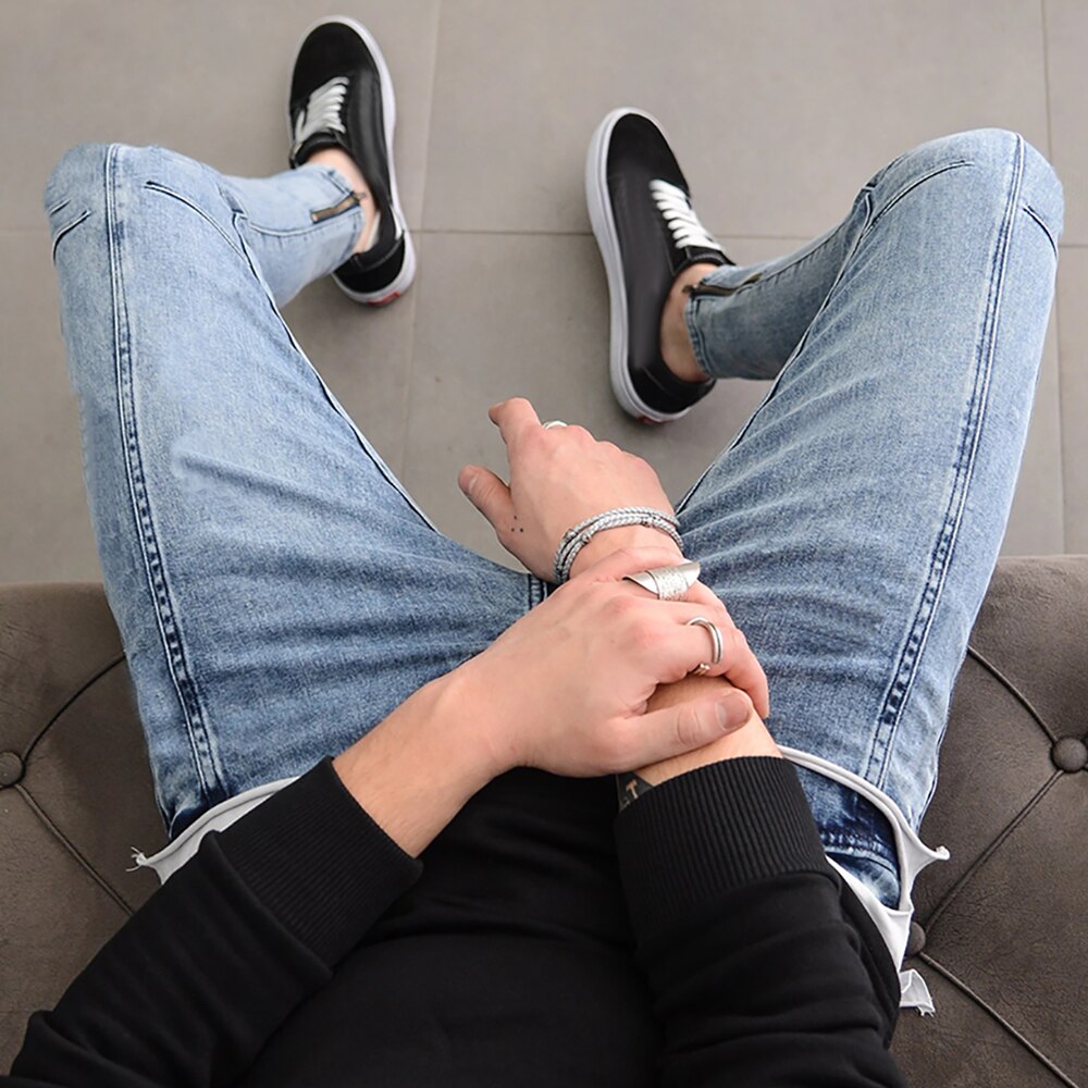 Men Jeans Casual Pencil Pants Men Clothing Jeans Men Jogger Denim Pants Ropa Hombre Skinny Jeans Casual Denim Pants