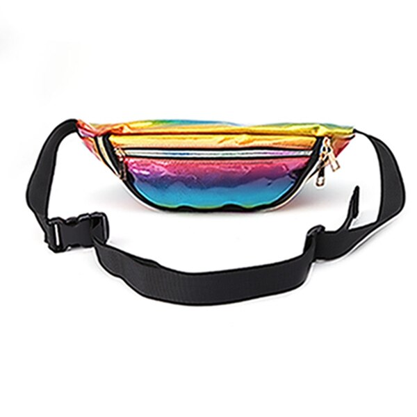 Bolso transparente de arcoíris, riñonera de viaje Punk Chic, informal: MULTI