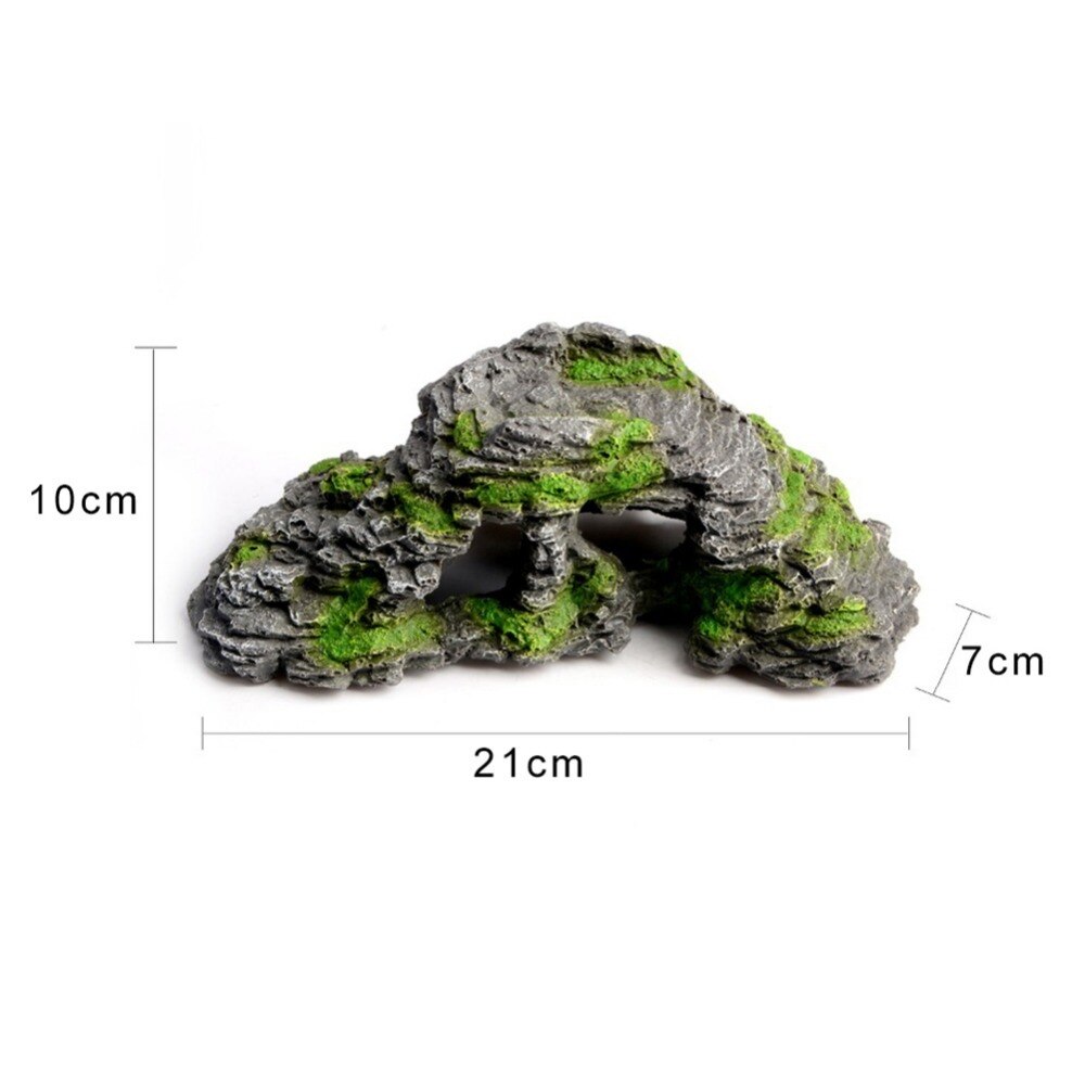 Resin Aquarium Reptile Turtle Terrace Lizard Scorpion Hideout Turtle ...