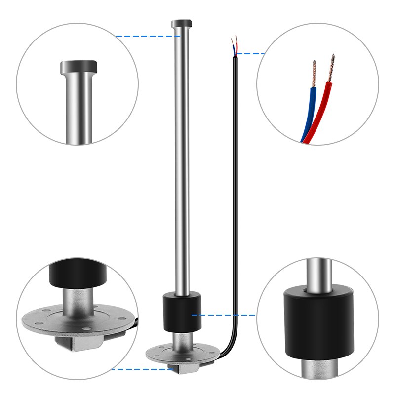 Fuel Level Sensor 0-190 ohm 240-33 ohm Water Level Sensor 300MM Fuel Sender Unit Auto Gauge for Car Boat