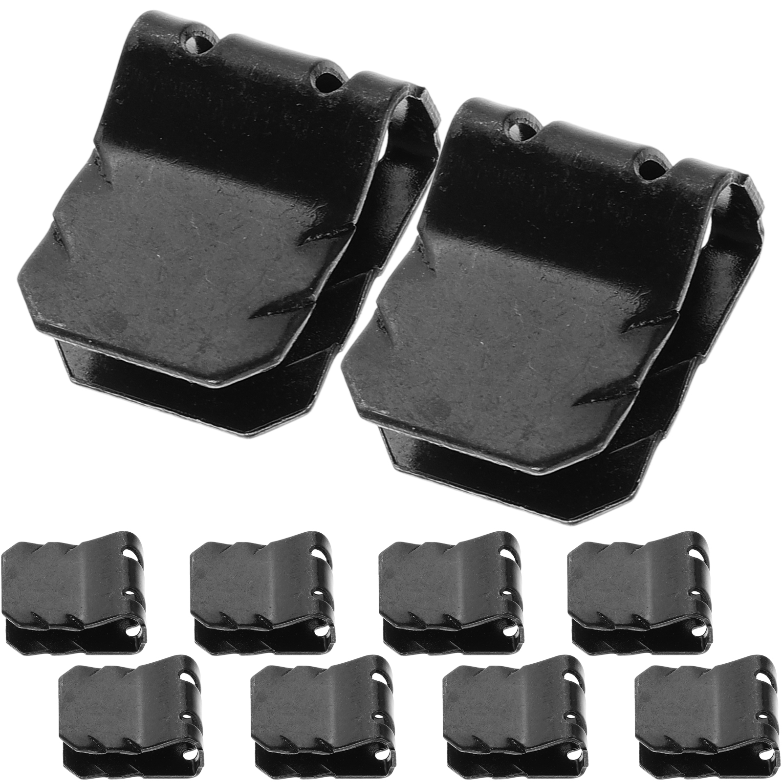 10 szt. U robić metalowych zatrzasków, zestaw mocowań samochodowych, czarny wiązka przewodów