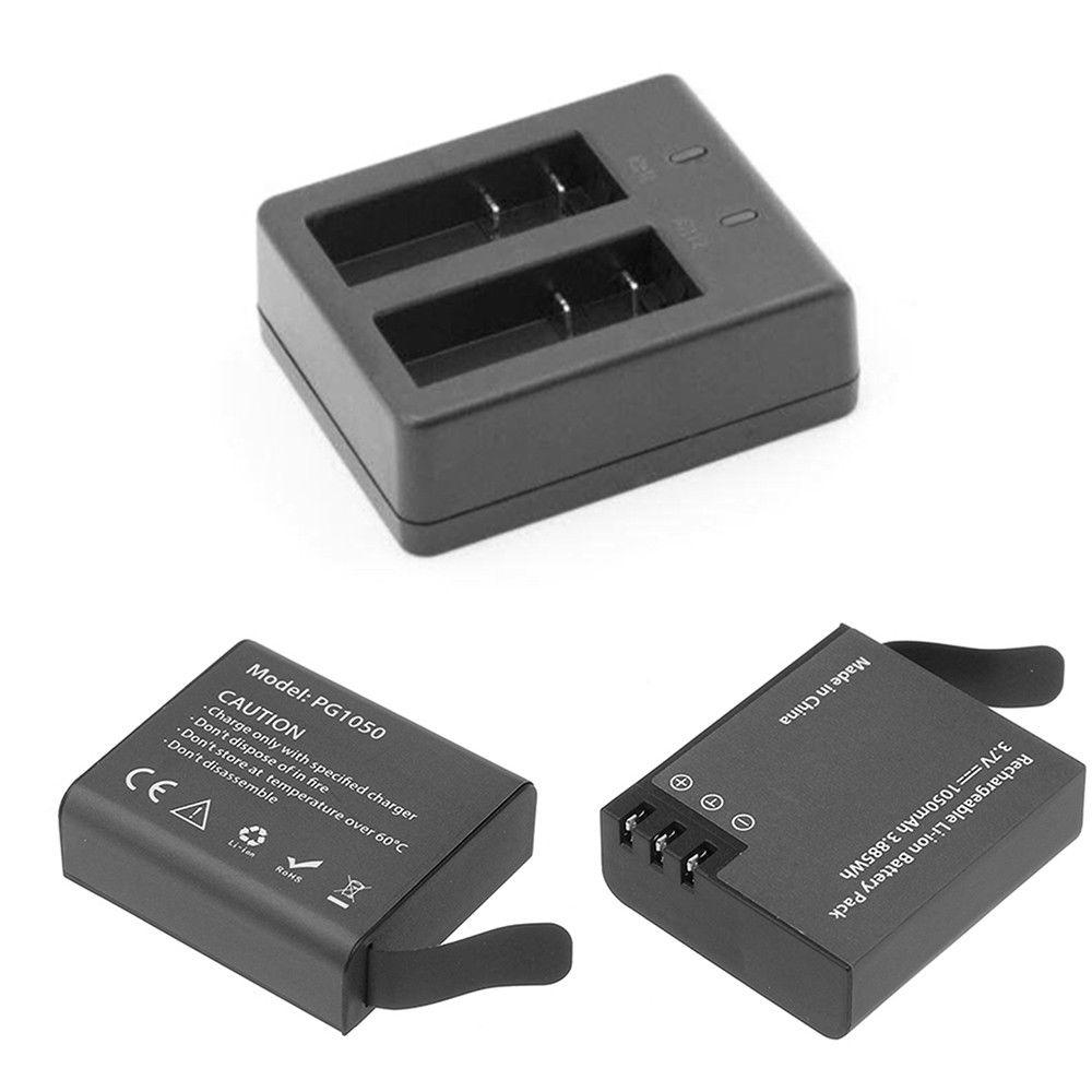 USB Dual Charger for 2Pcs 900mAh Rechargable Li-ion Camera Battery Charging For EKEN H9 H9R H3 H3R H8PRO H8R H8 pro Camera