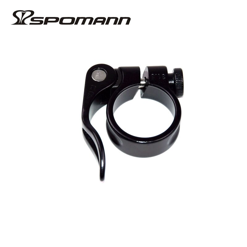 Aluminum Alloy Quick Release Clamp MTB Road Bicycle Seatpost Skewer Clamp Mountain Bike 27.2mm Seatpost Clip: Black