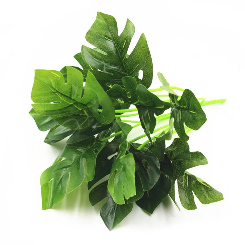 Artificial Turtle Leaf Table Mat Decor Placemat Simulation Plant Leaves For Hawaiian Tropical Jungle Party Home Decoration