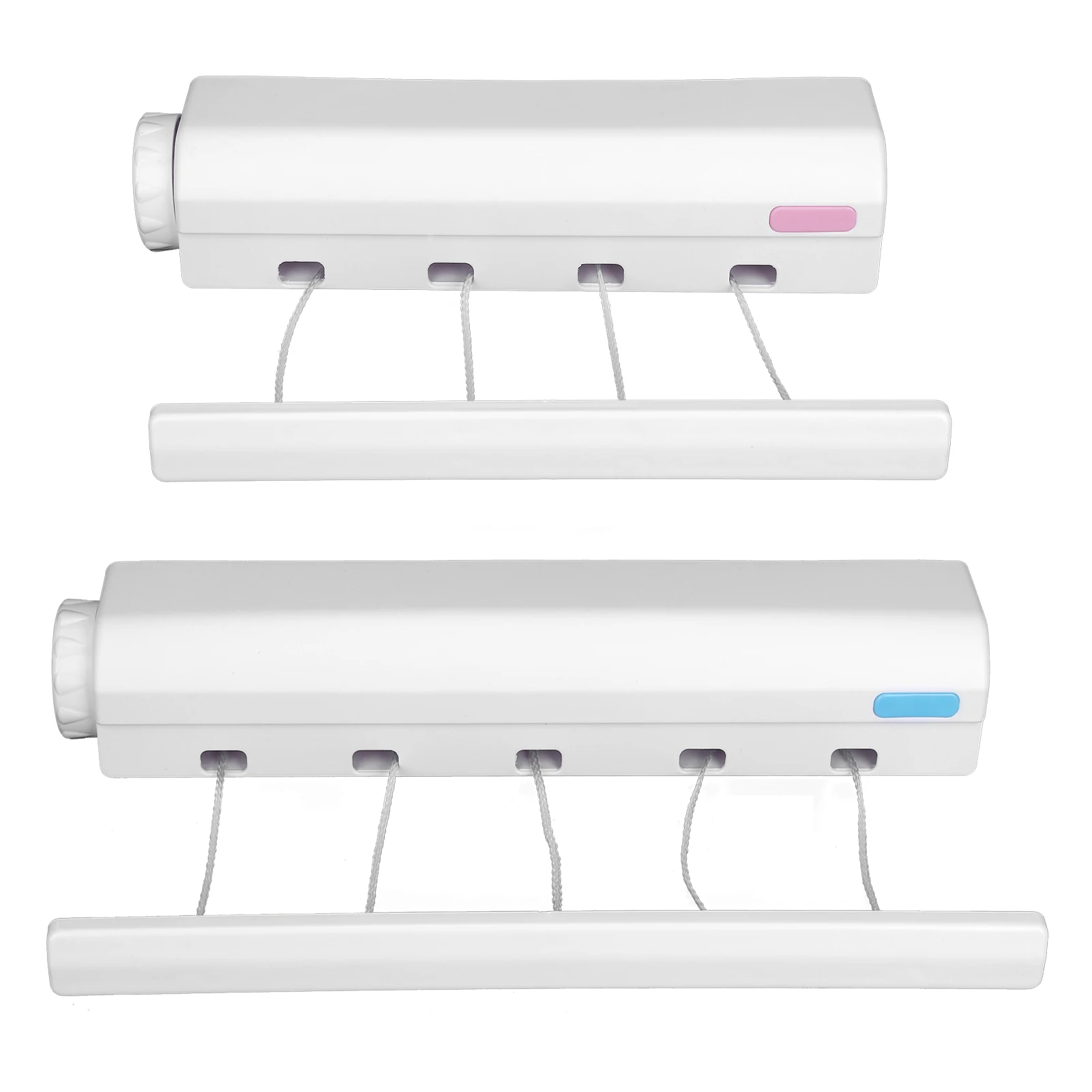 Tendedero retráctil con 4/5 líneas, secadora de ropa montada en la pared, tendedero Invisible para baño, colgador de secado que ahorra espacio