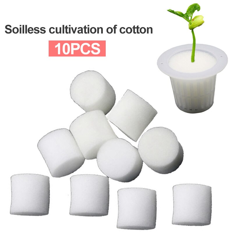 10 stk hvid mesh pot netto kop kurv + klon kloning krave skum indsætte hydroponic vegetabilsk plante vokse frø spire