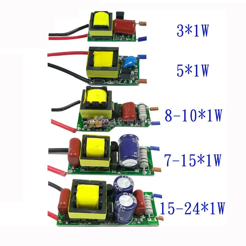Dimmbare LED-treiber 3 Watt 4 Watt 5 Watt 6-7 Watt 7-15 Watt 15-24 Watt Energie versorgung Adapter DC9-84V Strom 300mA Licht Transformator für LED-lampen birne