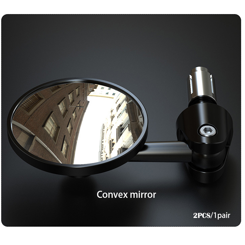 2 pçs 1 par de espelho retrovisor da motocicleta lidar com barra final acessórios moto 16mm universal moto guiador redondo 7/8 "alça barra: Verde exército