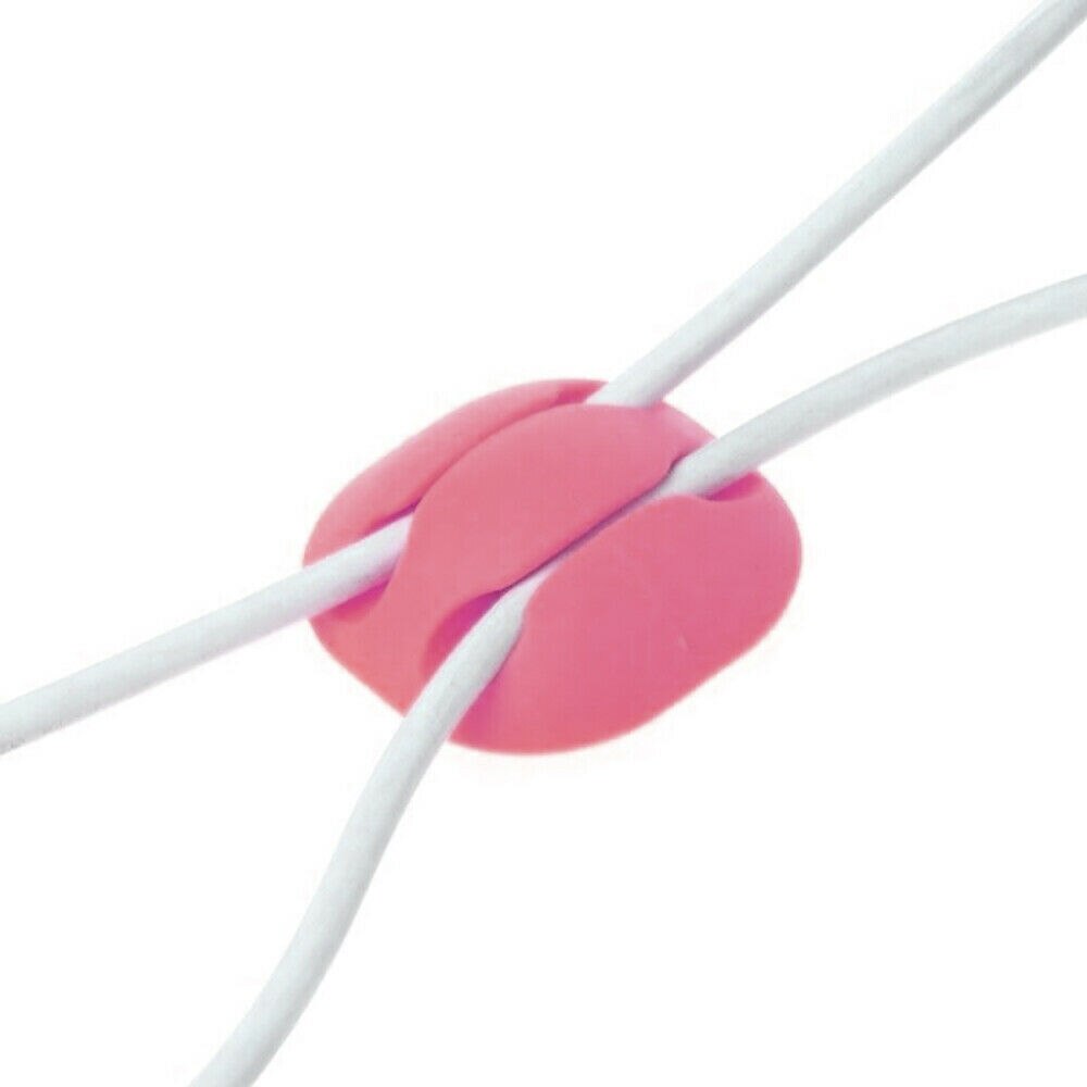 10Pcs Cable Reel Organizer Cord Management Charger Desktop Clip Wire Holder