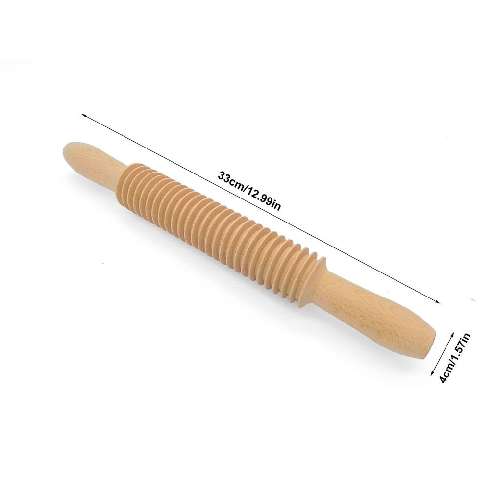 Noodle Rolling Pin Noodle Cutter Thread Rolling Pin Pasta Stick Noodle Cutter Beech Pattern Noodle Stick