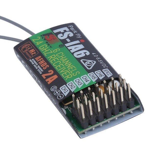 FlySky FS-R6B FS-GR3E FS-IA10B IA6B X6B FS-A8S receiver receptor para i6 i10 CT6B T6 TH9x transmisor de Control remoto partes: FS-IA6