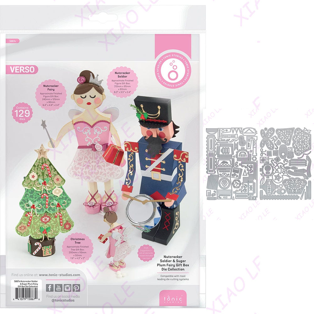 Juego de troqueles de bolsa de de Navidad Jolly Jingles, troqueles de corte artesanales de Metal, papel para álbum de recortes, decoración de diario, tarjeta en relieve hecha a mano: Verde claro