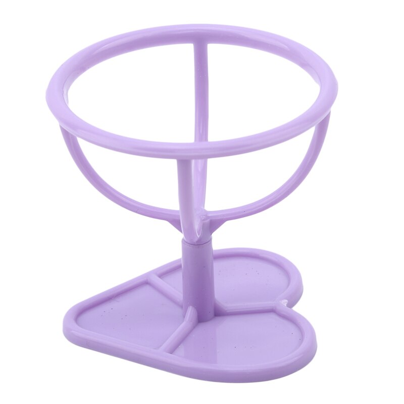Ankomster kawaii stil mini egg pulver puff sminke bomull svamp renseri holder display stativ brett: Annen
