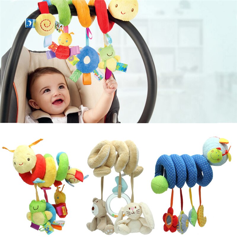 Baby Aktivität Spirale Kinderwagen Auto Sitz Reise Drehmaschine Hängen Spielzeug Rasseln Spielzeug