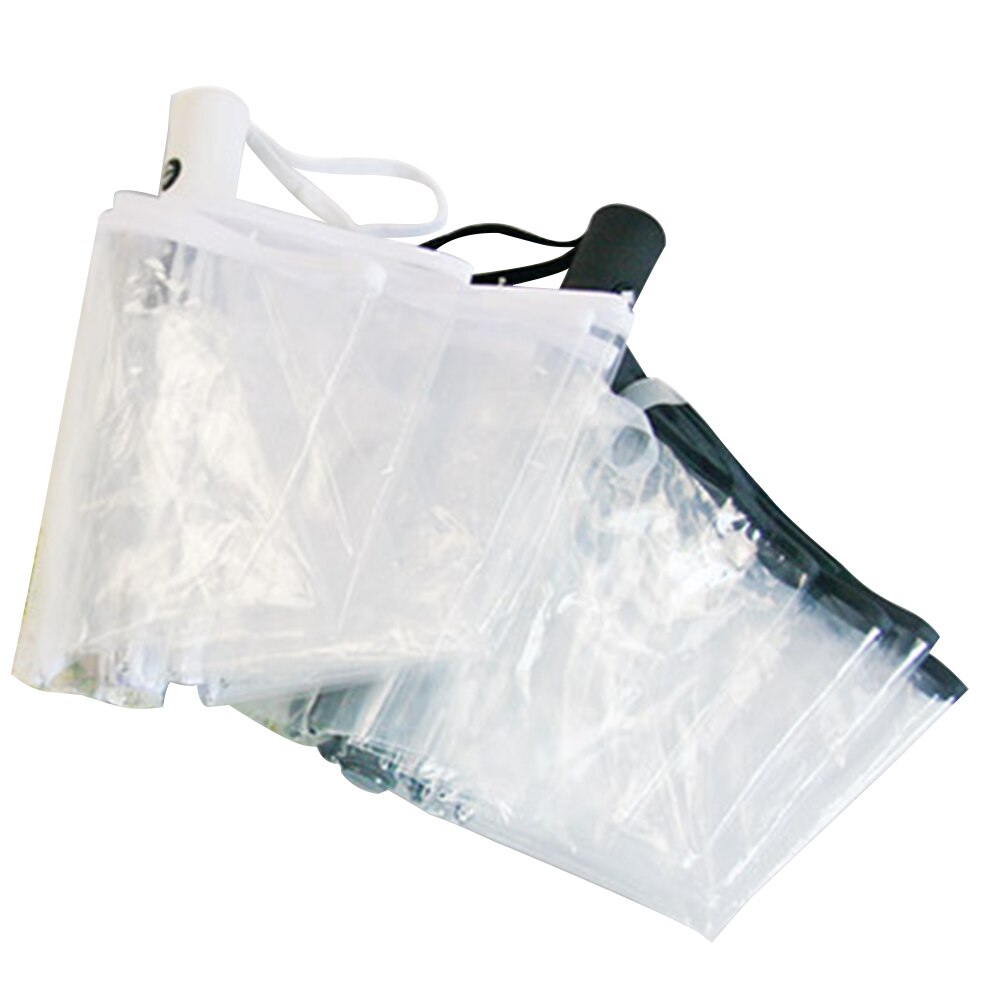 Triple Folding Anti Wind Portable Umbrella Bubble Dome Beach Fully Automatic Transparent Outdoor Durable Lightweight Travel