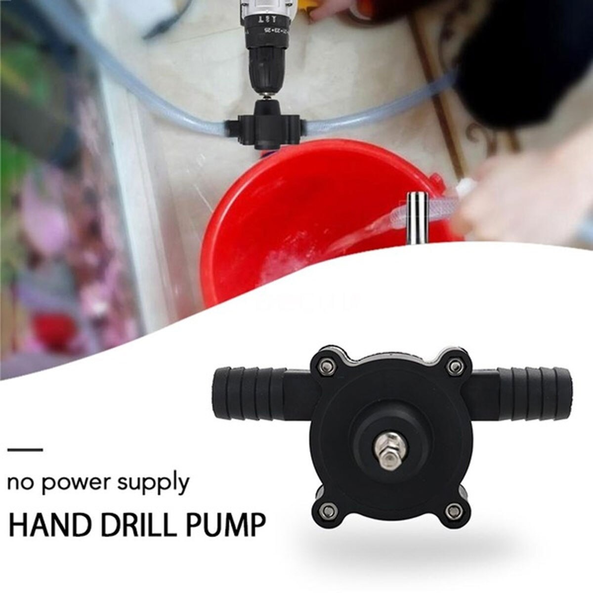 Electric Drill Pump Self Priming Transfer Pumps Oil Fluid Water Pump Cordless Electric Screwdrive Self priming Pump tools