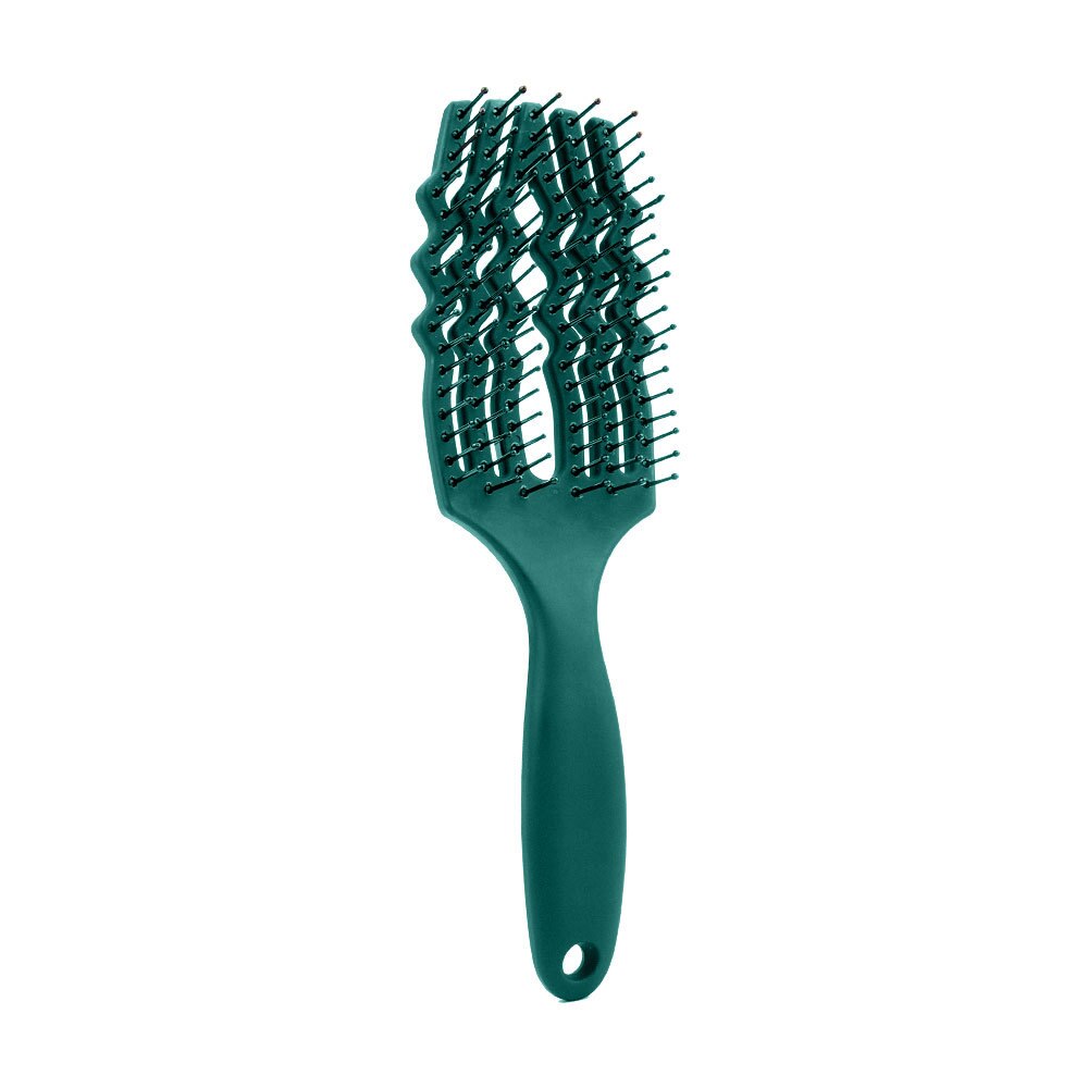Haar Borstel Haar Kam Detangling Hair Brush Ontwarren Luizen Massage Kam Vrouwen Wirwar Kappers Salon Haar Borstel Kapper: Green without hair