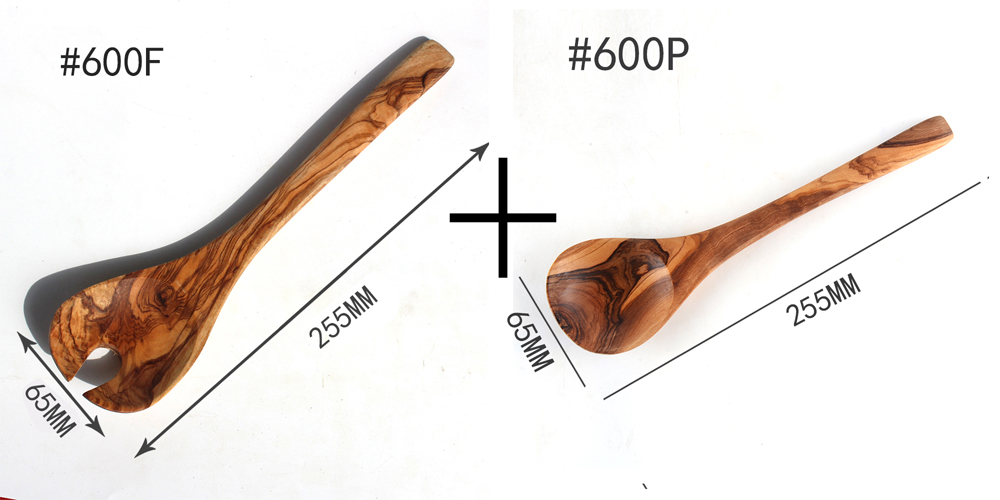 Gebruiksvoorwerpen Set voor Keuken Koken Lepels Gereedschap voor Anti-aanbak Kookgerei, Natuurlijke Olijf hout kitchenwares # 600PF: Default Title