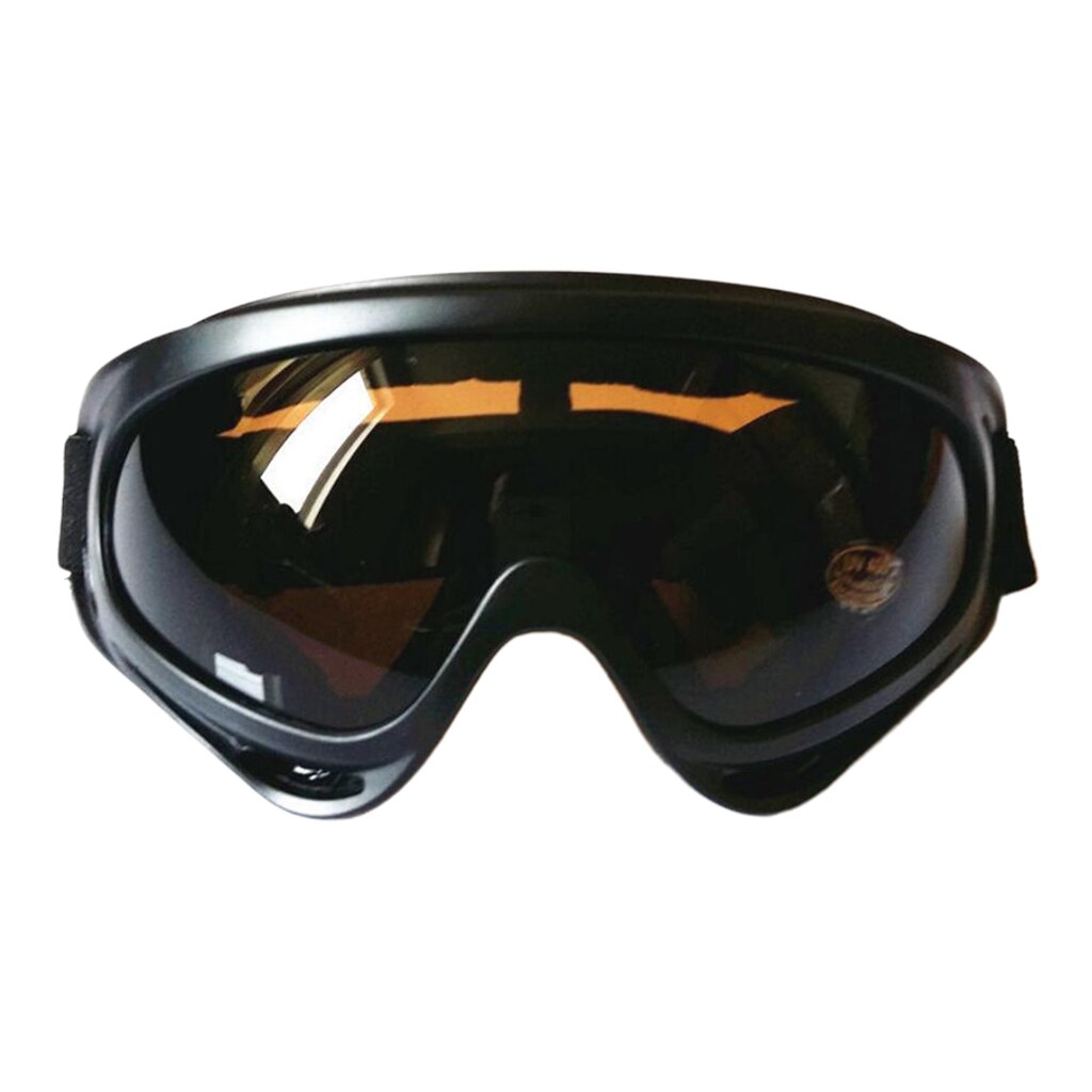 1 Uds gafas de viento Unisex Anti-niebla gafas de motonieve para Skate motocicleta Snowboard gafas de seguridad antisalpicaduras: Dark Brown