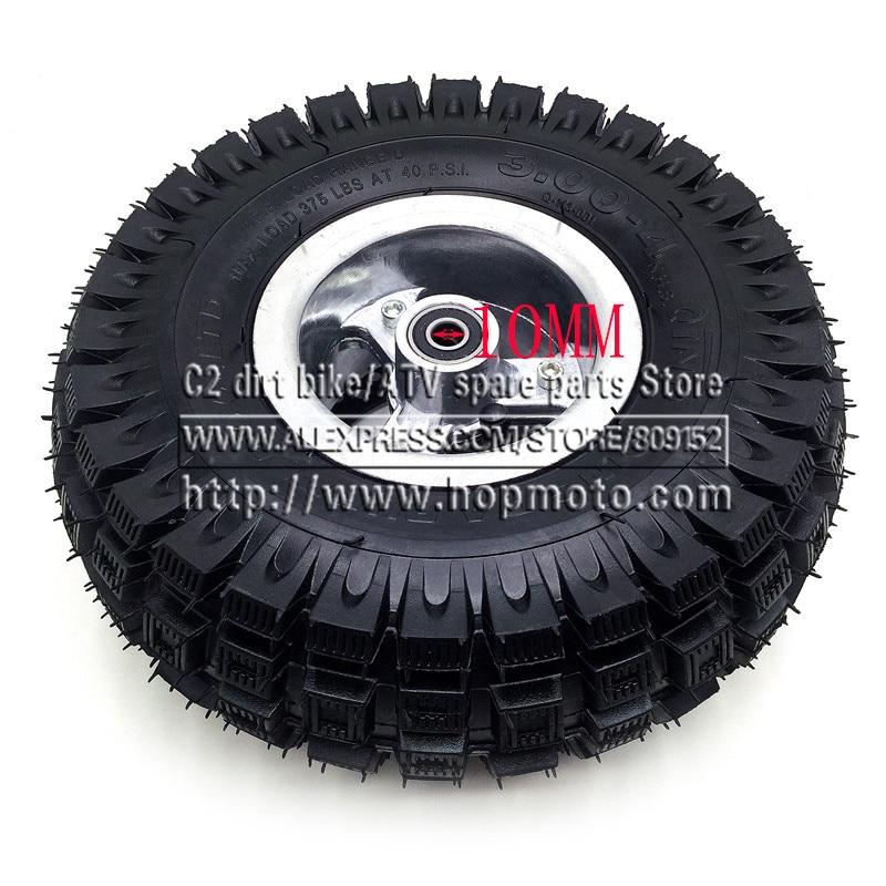 3.00-4 Electric Scooter Front Wheel tyre Alloy Rim hub and inner tube wheels 140MM Brake Disc Plate Gas scooter bike