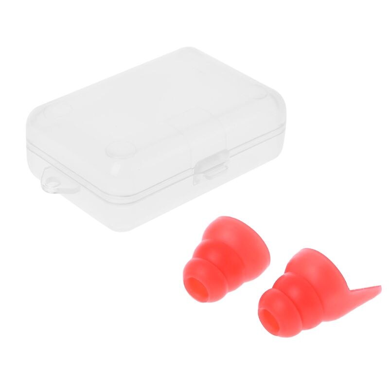 1 Pair Silicone Earplugs Noise Cancelling Ear Plugs Hearing Protection 5 colors J2HC