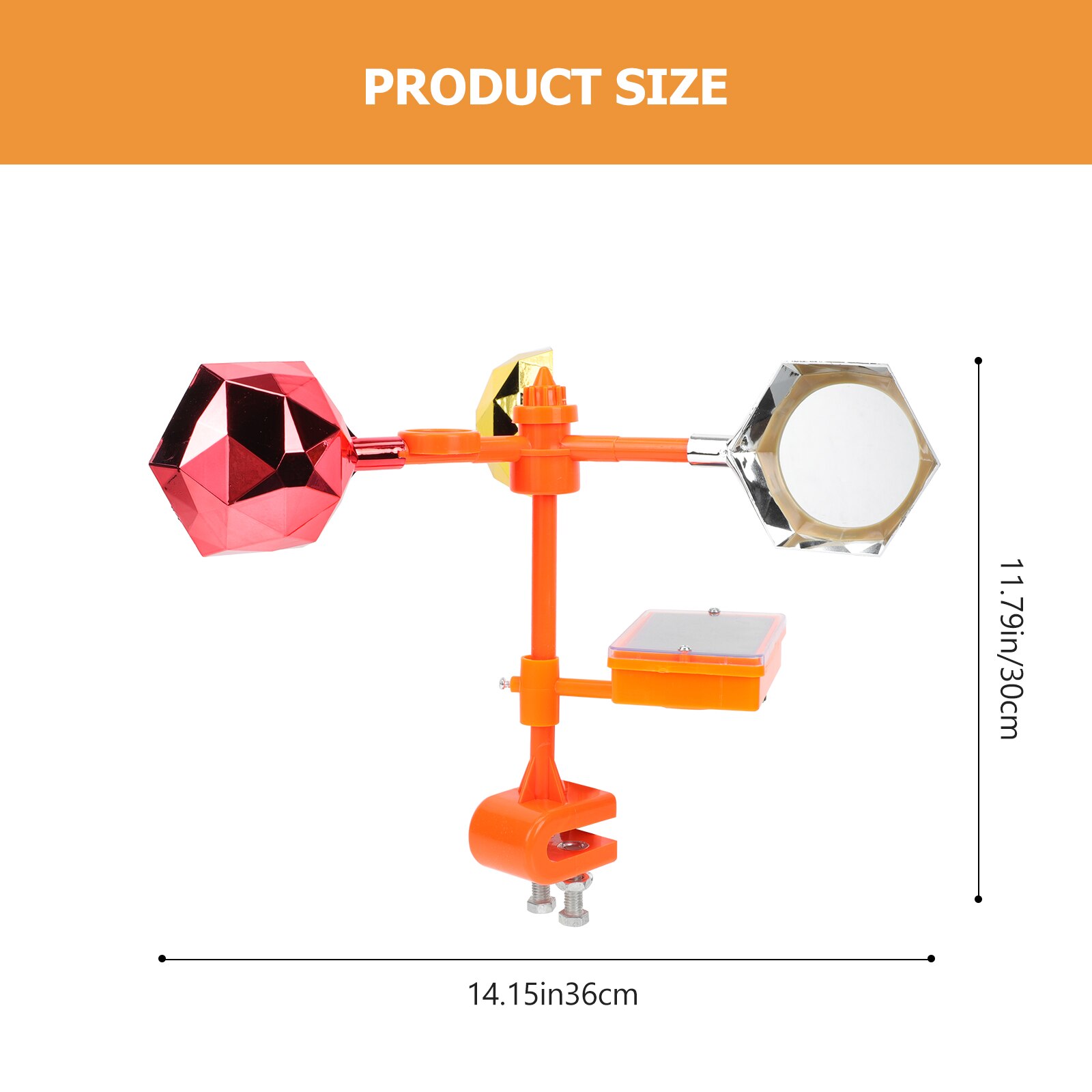 Bird Repellent Tool Plastic Bird Scarer Reflective Bird Repeller Wind Power Bird Repeller for Park Lawn Pond