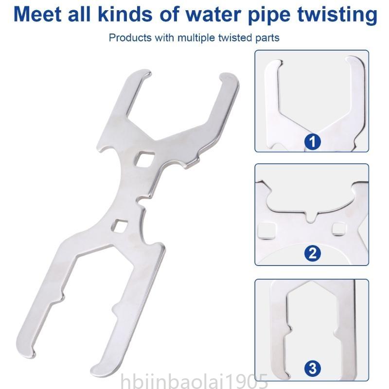 E74E Waschbecken Schraubenschlüssel Wasserhahn Wartungstool Waschbecken Sieb Sieb Schlüssel für Sanitärwerkzeug