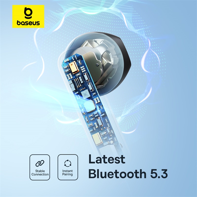Baseus Bowie E16 słuchawki bezprzewodowe Bluetooth 5.3 TWS słuchawki douszne IPX4 wodoodporne słuchawki 30H czas odtwarzania 13mm sterownik słuchawki HIFI