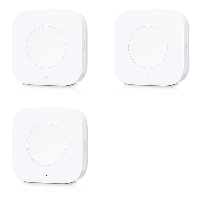 Aqara – interrupteur Intelligent sans fil, télécommande à une touche, Application de sécurité pour la maison: 3pcs standard