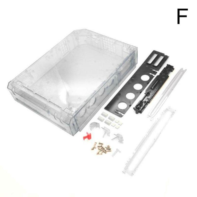 Fundas completas con botón para Wii, carcasa transparente, Shellsc, carcasa de repuesto para consola Wii: Transparent