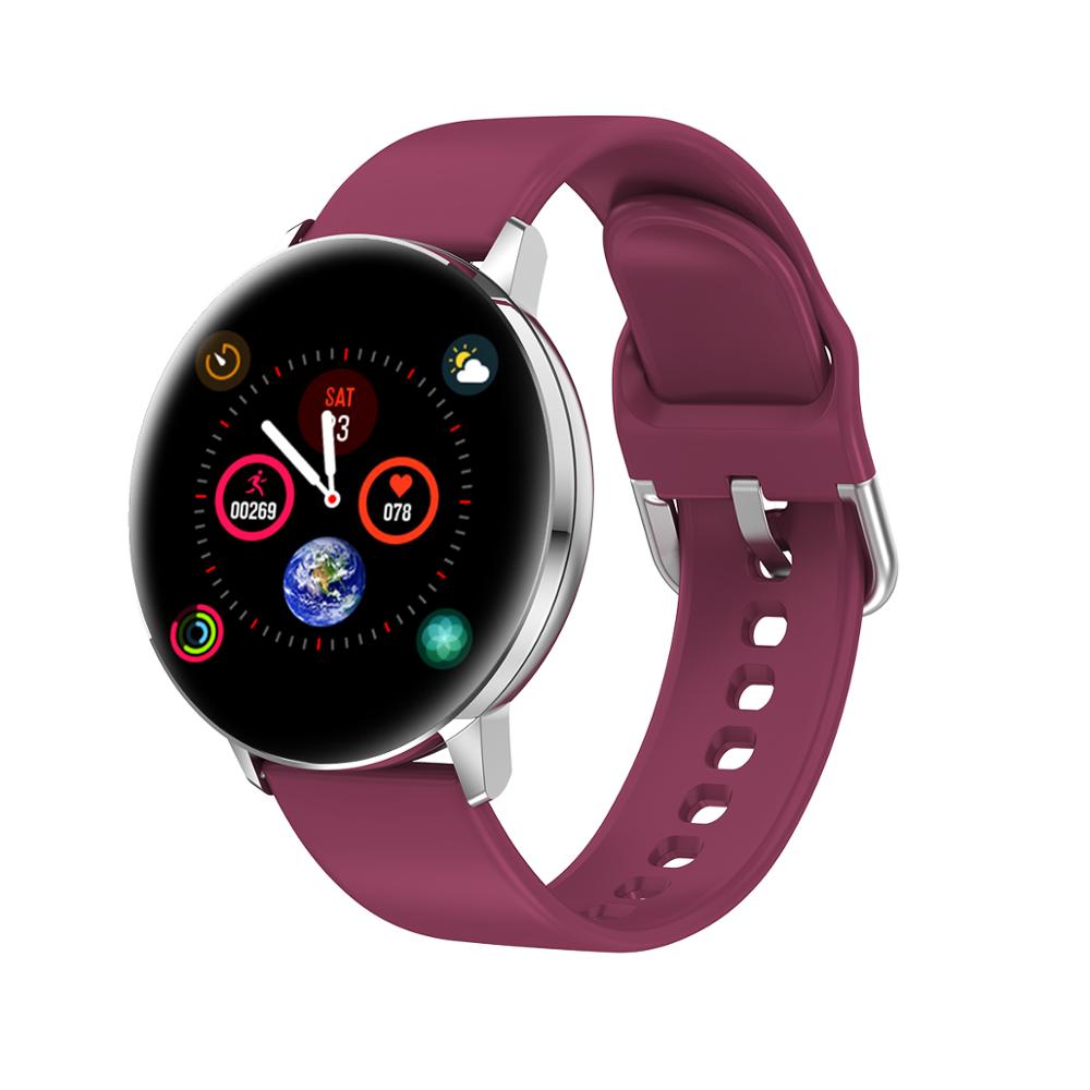Smart Watch Full Touch Screen HD Display Sport Fitness Tracker Watch Smartwatch Smart Wristband Bracelet Watch: Purple