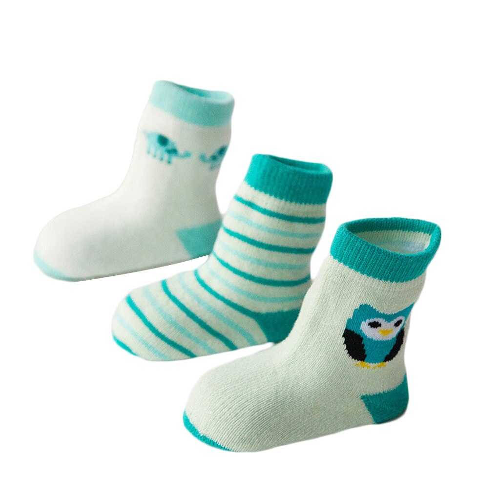 3 Paren/set Winter Herfst Thicken Warm Leuke Baby Badstof Sokken Baby Peuters Hoge Sokken: NO.2 / for age 1-3 years