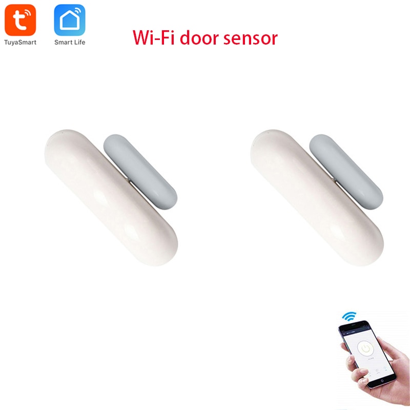 Tuya Smart Wifi Deur Sensor, Raam Sensor, App Kennisgeving Waarschuwingen, Geen Extra Hub Nodig, gratis App Voor Android & Ios